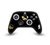 Head Case Designs sous Licence Officielle NBA Design Noir Golden State Warriors Logo Vinyle Autocollant De Jeu Peau Autocollant Couverture Compatible avec Xbox Series X/S Controller