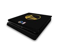 Head Case Designs sous Licence Officielle NBA Design Noir Golden State Warriors Logo Vinyle Autocollant De Jeu Peau Autocollant Couverture Compatible avec Sony PlayStation 4 PS4 Slim Console