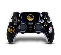 Head Case Designs sous Licence Officielle NBA Design Noir Golden State Warriors Logo Vinyle Autocollant De Jeu Peau Autocollant Compatible avec Sony PlayStation 5 PS5 DualSense Edge Controller