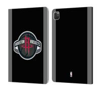Head Case Designs sous Licence Officielle NBA Design Noir Houston Rockets Logo Étui Portefeuille en Cuir Compatible avec Apple iPad Pro 11 2020/2021 / 2022