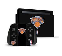 Head Case Designs sous Licence Officielle NBA Design Noir New York Knicks Logo Vinyle Autocollant De Jeu Peau Autocollant Compatible avec Nintendo Switch Console & Dock & Joy-Con Controller Bundle
