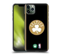Head Case Designs sous Licence Officielle NBA Design Noir Or Boston Celtics Logo Coque Dure pour l'arrière Compatible avec Apple iPhone 11 Pro Max