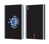 Head Case Designs sous Licence Officielle NBA Design Noir Orlando Magic Logo Étui Portefeuille en Cuir Compatible avec Apple iPad Pro 13 M4/M5 2024/2025