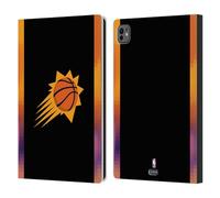 Head Case Designs sous Licence Officielle NBA Design Noir Phoenix Suns Logo Étui Portefeuille en Cuir Compatible avec Apple iPad Pro 11 M4/M5 2024/2025