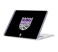 Head Case Designs sous Licence Officielle NBA Design Noir Sacramento Kings Logo Coque Ordinateur Portable Transparent Armure Cristal Compatible avec MacBook Air 13.6" A2681/A3113/A3240 2022/2024/2025