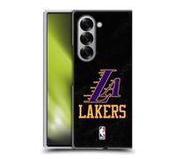 Head Case Designs sous Licence Officielle NBA Design Noir & Violet Los Angeles Lakers Logo Coque Dure pour l'arrière Compatible avec Samsung Galaxy Z Fold6