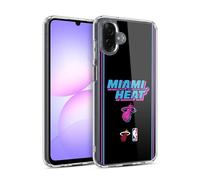 Head Case Designs sous Licence Officielle NBA Design Nuits Vice Noir Miami Heat Logo Coque en Gel [Protection de Qualité Militaire] Compatible avec Samsung Galaxy A07 4G