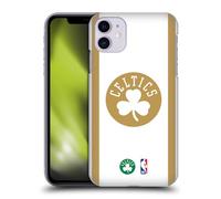 Head Case Designs sous Licence Officielle NBA Design Or Blanc Boston Celtics Logo Coque Dure pour l'arrière Compatible avec Apple iPhone 11