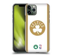 Head Case Designs sous Licence Officielle NBA Design Or Blanc Boston Celtics Logo Coque Dure pour l'arrière Compatible avec Apple iPhone 11 Pro
