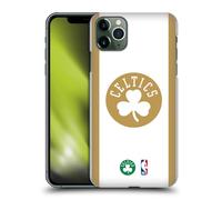 Head Case Designs sous Licence Officielle NBA Design Or Blanc Boston Celtics Logo Coque Dure pour l'arrière Compatible avec Apple iPhone 11 Pro Max