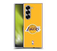Head Case Designs sous Licence Officielle NBA Design Or Los Angeles Lakers Logo Coque Dure pour l'arrière Compatible avec Samsung Galaxy Z Fold6