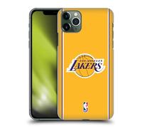 Head Case Designs sous Licence Officielle NBA Design Or Los Angeles Lakers Logo Coque Dure pour l'arrière Compatible avec Apple iPhone 11 Pro Max