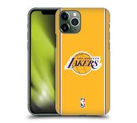 Head Case Designs sous Licence Officielle NBA Design Or Los Angeles Lakers Logo Coque Dure pour l'arrière Compatible avec Apple iPhone 11 Pro