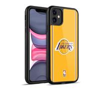 Head Case Designs sous Licence Officielle NBA Design Or Los Angeles Lakers Logo Coque en Gel renforcée [Protection de Qualité Militaire] Compatible avec Apple iPhone 11