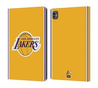 Head Case Designs sous Licence Officielle NBA Design Or Los Angeles Lakers Logo Étui Portefeuille en Cuir Compatible avec Apple iPad Pro 11 M4/M5 2024/2025