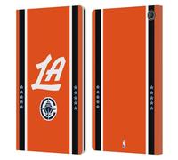 Head Case Designs sous Licence Officielle NBA Design Orange Los Angeles Clippers Logo Étui Portefeuille en Cuir Compatible avec Amazon Fire Max 11 2023