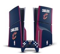 Head Case Designs Sous Licence Officielle NBA Design Rétro Cleveland Cavaliers Logo Vinyle Autocollant De Jeu Peau Autocollant Compatible avec Sony PS5 Slim Disc Edition Console & DualSense Controller