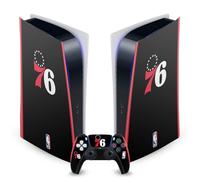 Head Case Designs sous Licence Officielle NBA Design Rétro Philadelphia 76ers Logo Vinyle Plaque Frontale Autocollant De Jeu Peau Autocollant Couverture Compatible avec Sony PS5 Digital & DualSense