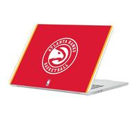 Head Case Designs sous Licence Officielle NBA Design Rouge Atlanta Hawks Logo Coque Ordinateur Portable Transparent Armure Cristal Compatible avec MacBook Air 13.6" A2681/A3113/A3240 2022/2024/2025