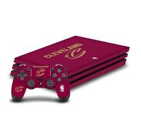 Head Case Designs sous Licence Officielle NBA Design Rouge Cleveland Cavaliers Logo Vinyle Autocollant De Jeu Peau Compatible avec Sony PlayStation 4 PS4 Pro Console and DualShock 4 Controller