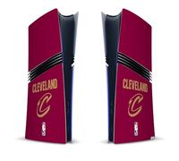 Head Case Designs sous Licence Officielle NBA Design Rouge Cleveland Cavaliers Logo Vinyle Autocollant De Jeu Peau Autocollant Compatible avec Sony PlayStation 5 PS5 Pro Digital Edition Console