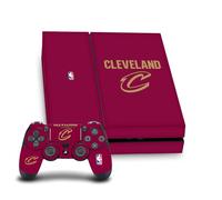 Head Case Designs sous Licence Officielle NBA Design Rouge Cleveland Cavaliers Logo Vinyle Autocollant De Jeu Peau Compatible avec Sony PlayStation 4 PS4 Console and DualShock 4 Controller Bundle