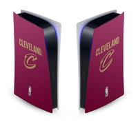 Head Case Designs sous Licence Officielle NBA Design Rouge Cleveland Cavaliers Logo Vinyle Plaque Frontale Autocollant De Jeu Peau Compatible avec Sony PlayStation 5 PS5 Digital Edition Console