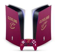 Head Case Designs sous Licence Officielle NBA Design Rouge Cleveland Cavaliers Logo Vinyle Plaque Frontale Autocollant De Jeu Peau Autocollant Couverture Compatible avec Sony PS5 Digital & DualSense