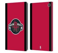 Head Case Designs sous Licence Officielle NBA Design Rouge Houston Rockets Logo Étui Portefeuille en Cuir Compatible avec Amazon Fire Max 11 2023