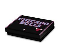 Head Case Designs sous Licence Officielle NBA Design Ville Noir Chicago Bulls Logo Vinyle Autocollant De Jeu Peau Autocollant Couverture Compatible avec Xbox One X Console