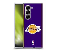 Head Case Designs sous Licence Officielle NBA Design Violet Los Angeles Lakers Logo Coque Dure pour l'arrière Compatible avec Samsung Galaxy Z Fold6
