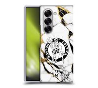 Head Case Designs sous Licence Officielle NBA Marbre Blanc Boston Celtics Coque Dure pour l'arrière Compatible avec Samsung Galaxy Z Fold6