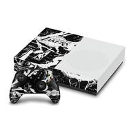 Head Case Designs sous Licence Officielle NBA Marbre Noir Los Angeles Lakers Vinyle Autocollant De Jeu Peau Autocollant Couverture Compatible avec Xbox One S Console and Controller Bundle