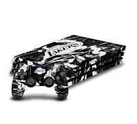 Head Case Designs sous Licence Officielle NBA Marbre Noir Los Angeles Lakers Vinyle Autocollant De Jeu Peau Autocollant Compatible avec Sony PlayStation 4 PS4 Pro Console and DualShock 4 Controller