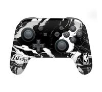 Head Case Designs sous Licence Officielle NBA Marbre Noir Los Angeles Lakers Vinyle Autocollant De Jeu Peau Autocollant Couverture Compatible avec Nintendo Switch Pro Controller