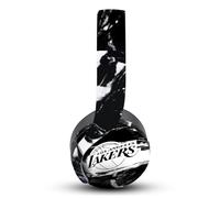 Head Case Designs sous Licence Officielle NBA Marbre Noir Los Angeles Lakers Vinyle Autocollant Peau Autocollant Couverture Compatible avec Sony PlayStation PS Pulse 3D Headset