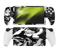 Head Case Designs sous Licence Officielle NBA Marbre Noir Los Angeles Lakers Vinyle Autocollant Peau Autocollant Couverture Compatible avec Sony PS5 PlayStation PS Portal