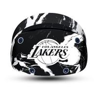Head Case Designs sous Licence Officielle NBA Marbre Noir Los Angeles Lakers Vinyle Autocollant Peau Autocollant Couverture Compatible avec Sony PS5 PlayStation PS VR2