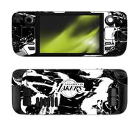 Head Case Designs sous Licence Officielle NBA Marbre Noir Los Angeles Lakers Vinyle Autocollant Peau Autocollant Couverture Compatible avec Valve Steam Deck