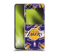 Head Case Designs sous Licence Officielle NBA Motifs Los Angeles Lakers Coque Dure pour l'arrière Compatible avec Samsung Galaxy Z Flip6