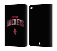 Head Case Designs sous Licence Officielle NBA Noir Houston Rockets Logo Étui Portefeuille en Cuir Compatible avec Apple iPad Air 2 (2014)