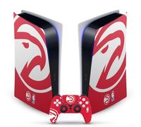 Head Case Designs sous Licence Officielle NBA Oversized Atlanta Hawks Logo Vinyle Plaque Frontale Autocollant De Jeu Peau Compatible avec Sony PlayStation 5 PS5 Digital Console & DualSense Controller
