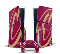 Head Case Designs sous Licence Officielle NBA Oversized Cleveland Cavaliers Logo Vinyle Autocollant De Jeu Peau Compatible avec Sony PlayStation 5 PS5 Slim Disc Edition Console & DualSense Controller