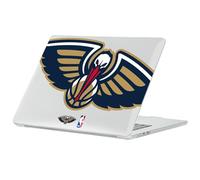 Head Case Designs sous Licence Officielle NBA Oversized Pelican New Orleans Pelicans Logo Coque Ordinateur Portable Transparent Compatible avec MacBook Air 13.6" A2681/A3113/A3240 2022/2024/2025
