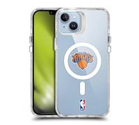 Head Case Designs sous Licence Officielle NBA Primaire New York Knicks Logo Étui Antichoc [Protection de Qualité Militaire] Compatible avec iPhone 14 Plus et Compatible avec MagSafe