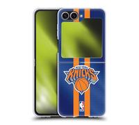 Head Case Designs sous Licence Officielle NBA Rayures New York Knicks Coque Dure pour l'arrière Compatible avec Samsung Galaxy Z Flip6