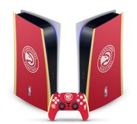 Head Case Designs Sous Licence Officielle NBA Red Design Atlanta Hawks Logo Vinyle Plaque Frontale Autocollant De Jeu Peau Compatible avec Sony PlayStation 5 PS5 Digital Console & DualSense Controller