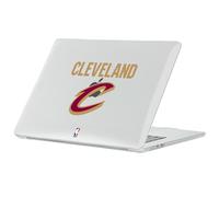 Head Case Designs sous Licence Officielle NBA Red Design Text Cleveland Cavaliers Logo Coque Ordinateur Portable Transparent Armure Compatible avec MacBook Air 13.6" A2681/A3113/A3240 2022/2024/2025