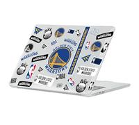 Head Case Designs sous Licence Officielle NBA Sticker Collage Print Golden State Warriors Coque Ordinateur Portable Pailleté Compatible avec MacBook Air 13.6" A2681/A3113/A3240 2022/2024/2025