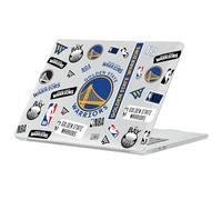 Head Case Designs sous Licence Officielle NBA Sticker Collage Print Golden State Warriors Coque Ordinateur Portable Transparent Compatible avec MacBook Air 13.6" A2681/A3113/A3240 2022/2024/2025